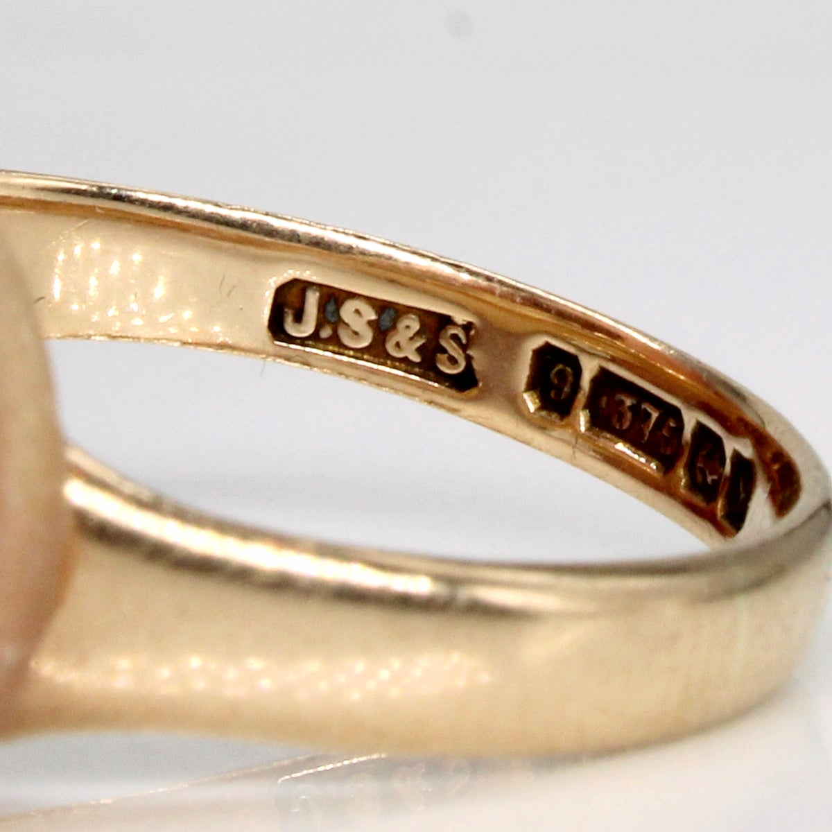 Bague chevalière en or jaune 9 carats de Birmingham, 1923 | Taille 8,5 | 