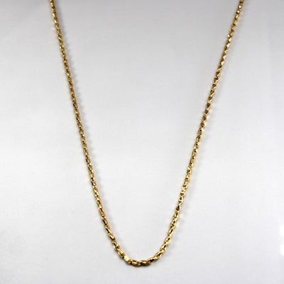 18k Yellow Gold Beading Chain | 26