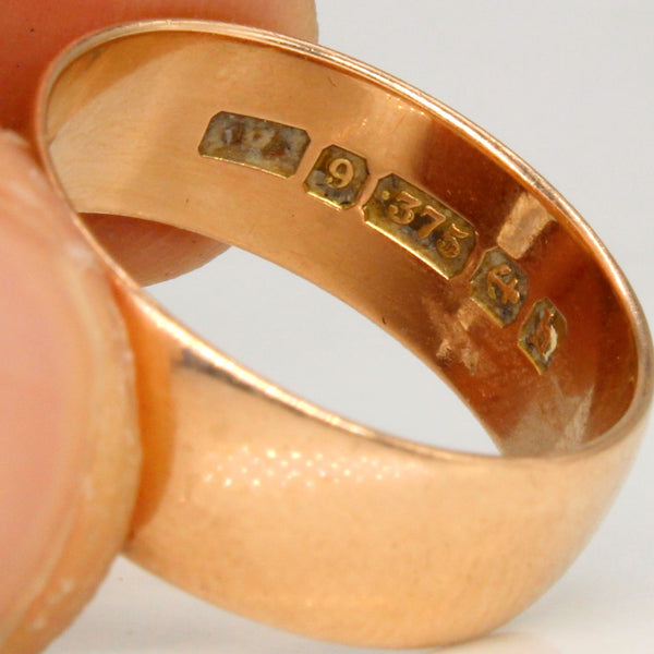 Edwardian 1907 Birmingham 9k Rose Gold Band | SZ 7 |