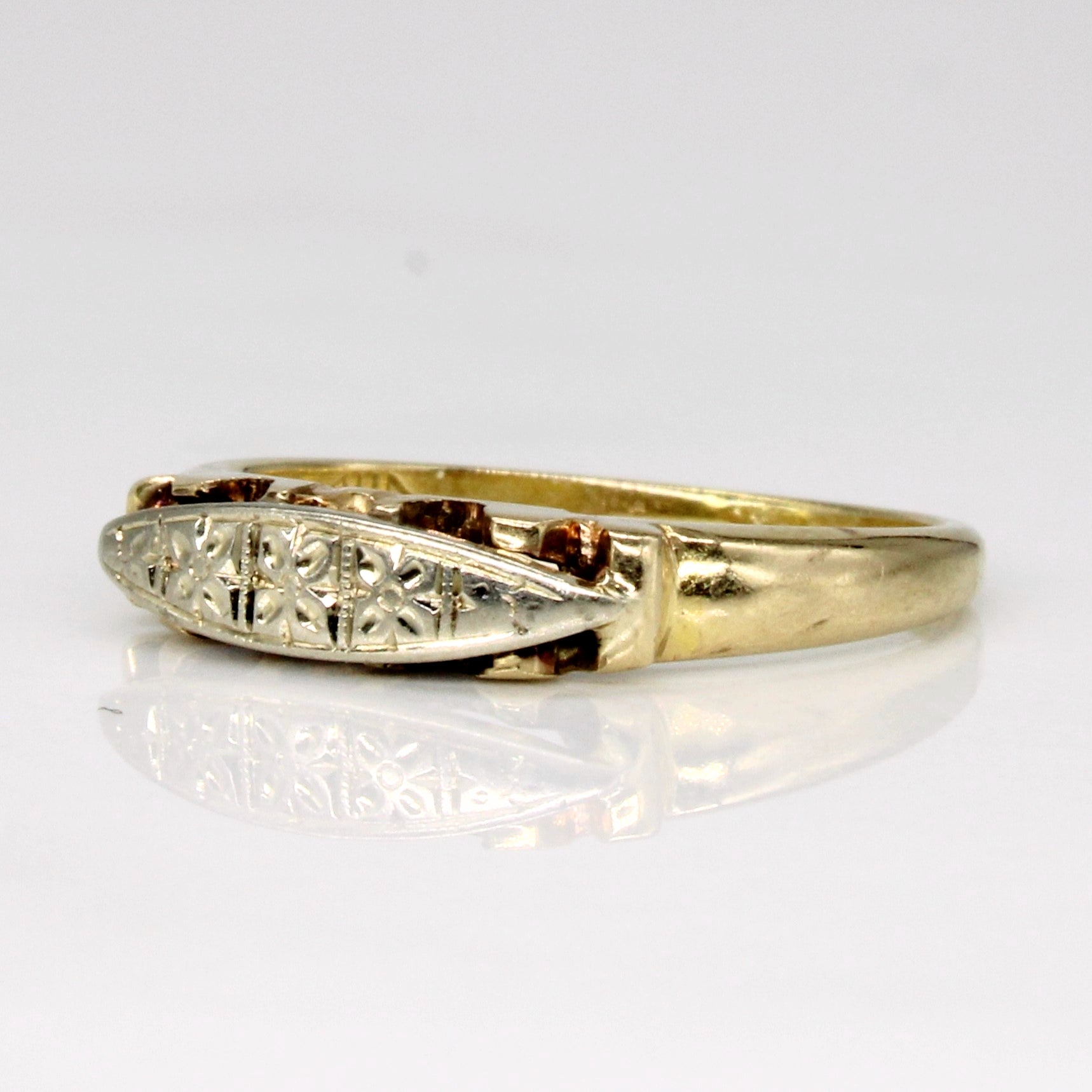 14k Two Tone Gold Ring | SZ 4 |