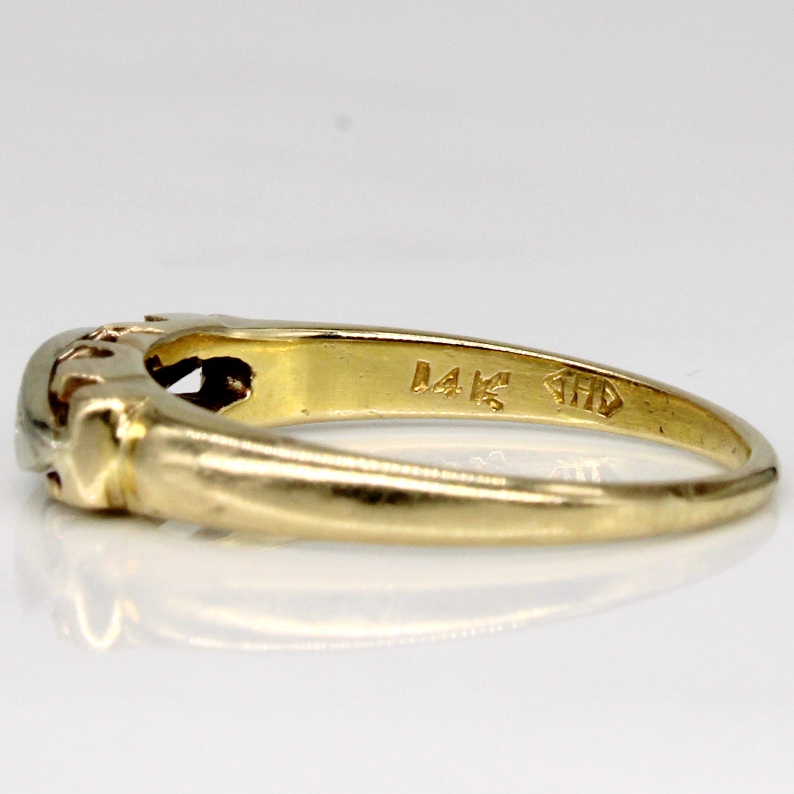 14k Two Tone Gold Ring | SZ 4 |