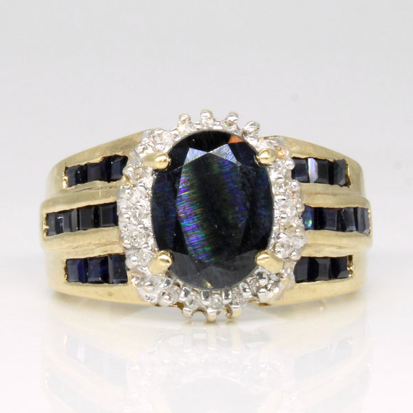Sapphire & Diamond Cocktail Ring | 2.55ctw, 0.12ctw | SZ 5.75 |
