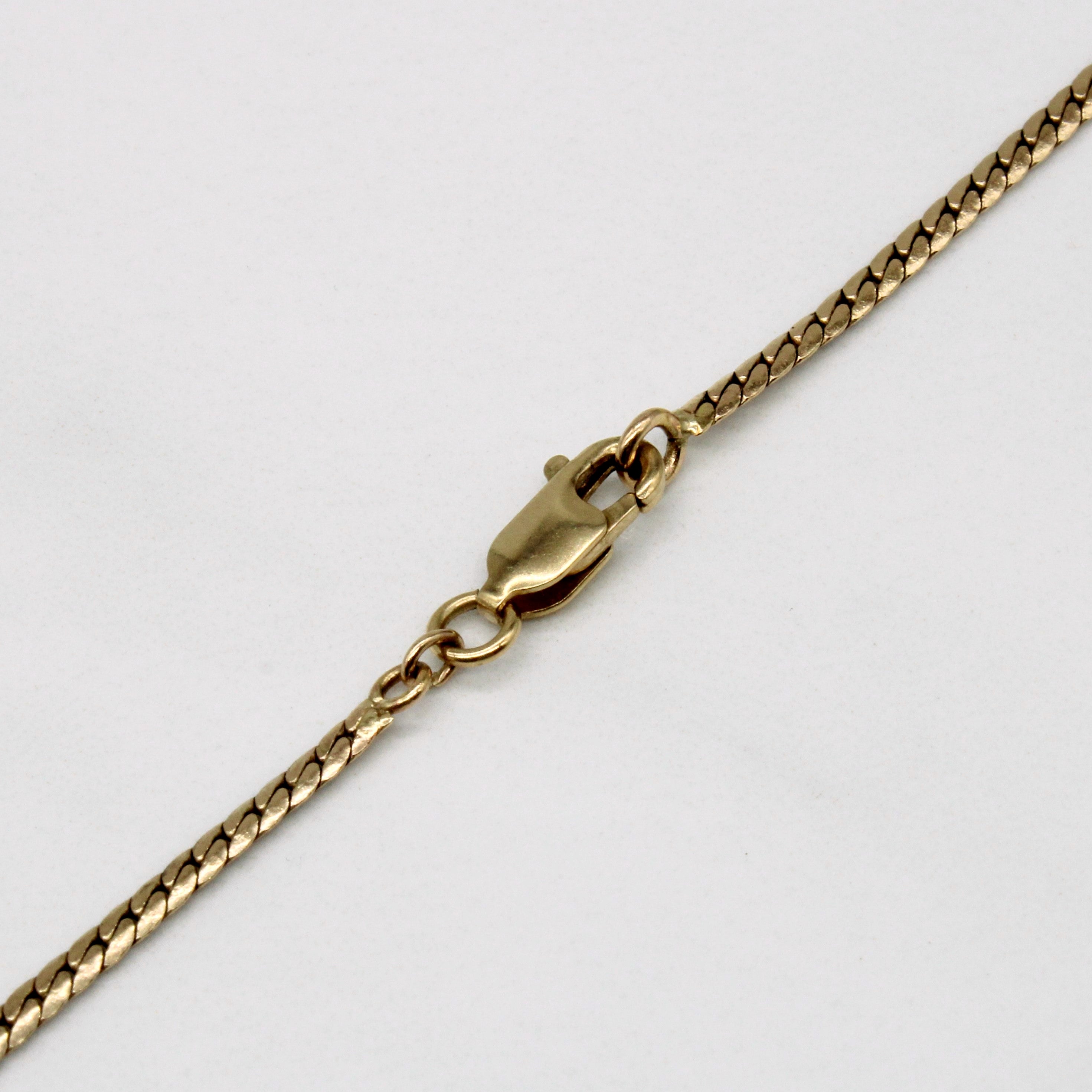 Sapphire & Diamond Necklace | 0.50ct, 0.02ctw | 16" |