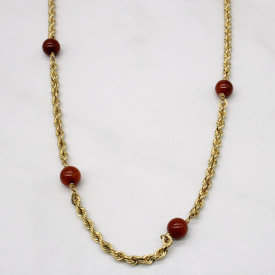 Agate Bead Necklace | 25.00ctw | 24