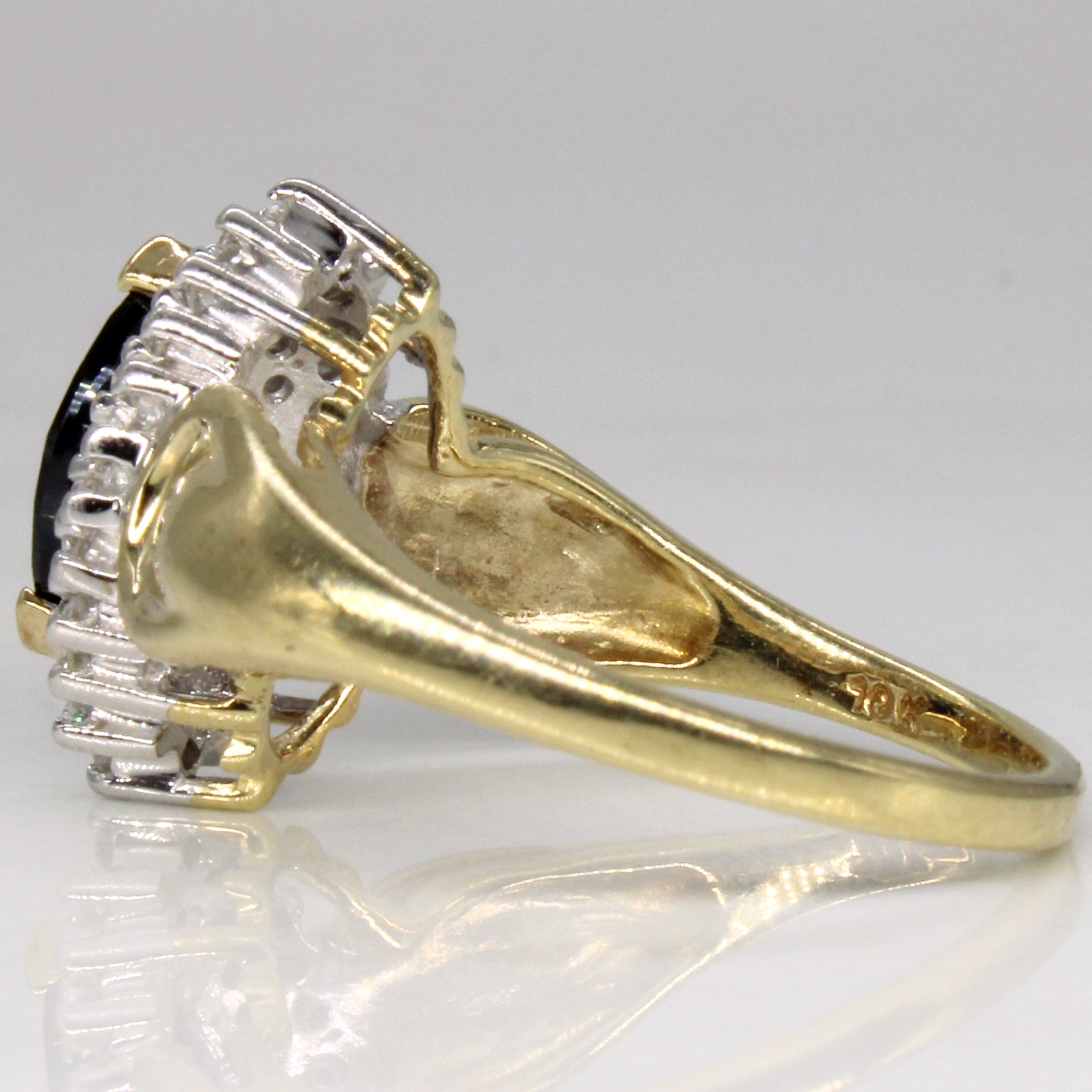 Sapphire & Diamond Cocktail Ring | 0.70ct, 0.22ctw | SZ 7 |