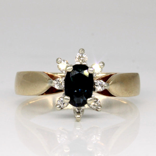 Sapphire & Diamond Ring | 0.50ct, 0.10ctw | SZ 7 |