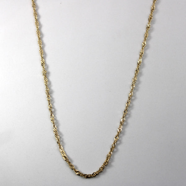 10k Yellow Gold Singapore Chain | 21