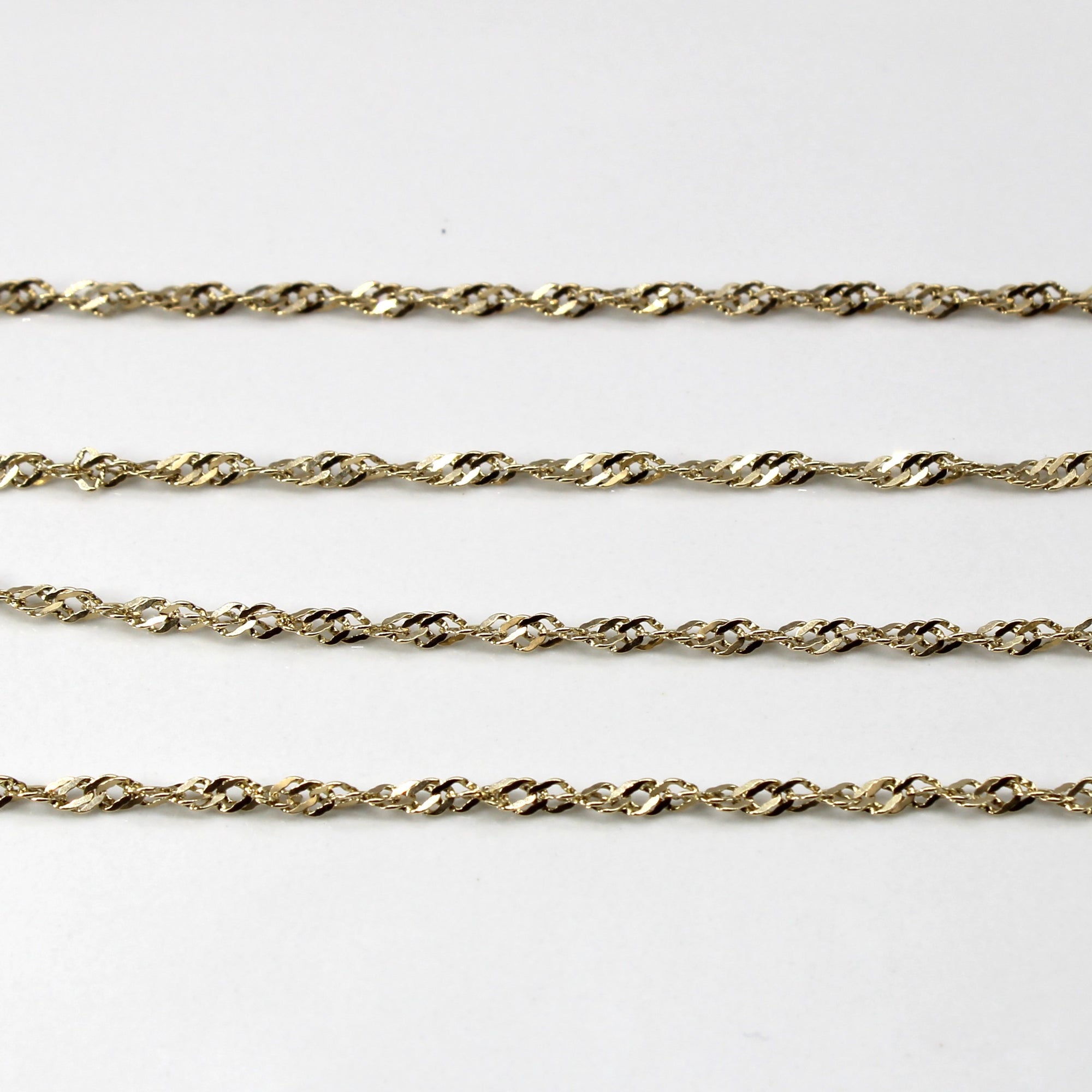 10k Yellow Gold Singapore Chain | 21