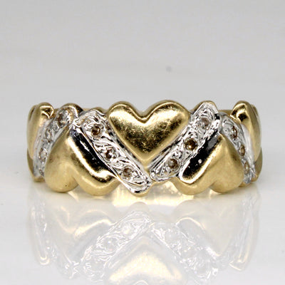 Diamond Heart Ring | 0.06ctw | SZ 6 |
