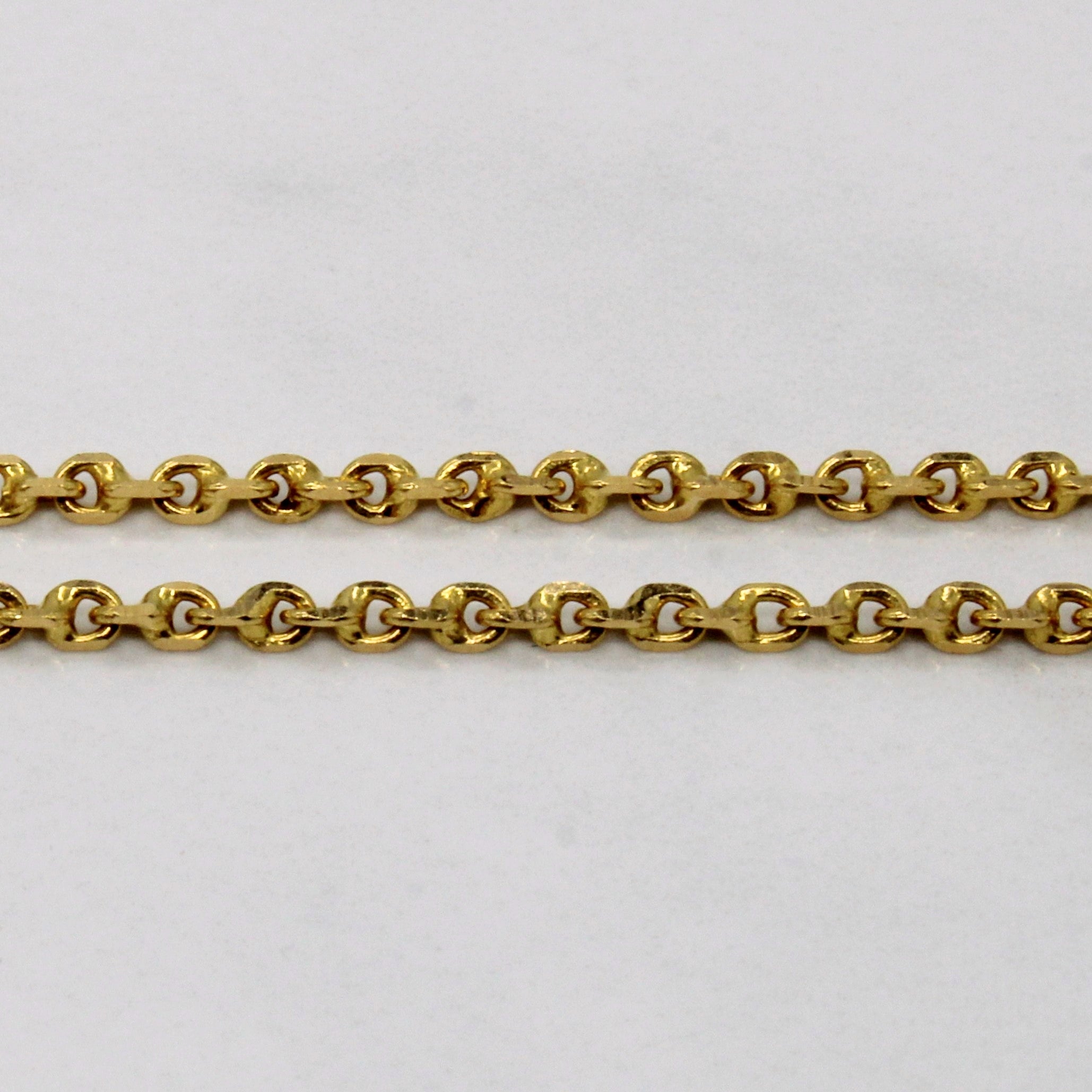 22k Yellow Gold Oval Link Chain | 19" |