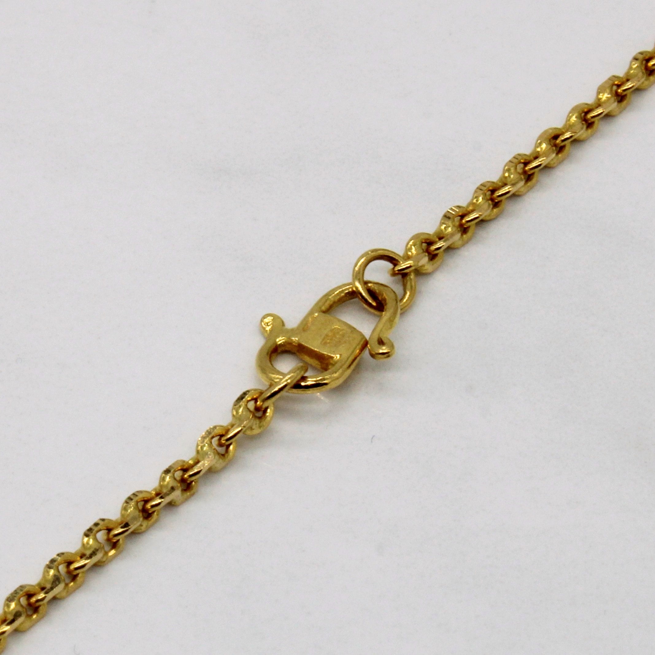 22k Yellow Gold Oval Link Chain | 19" |