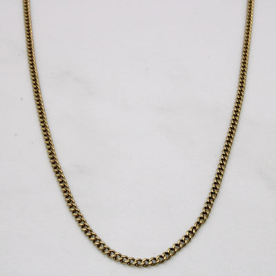 10k Yellow Gold Cuban Link Chain | 24