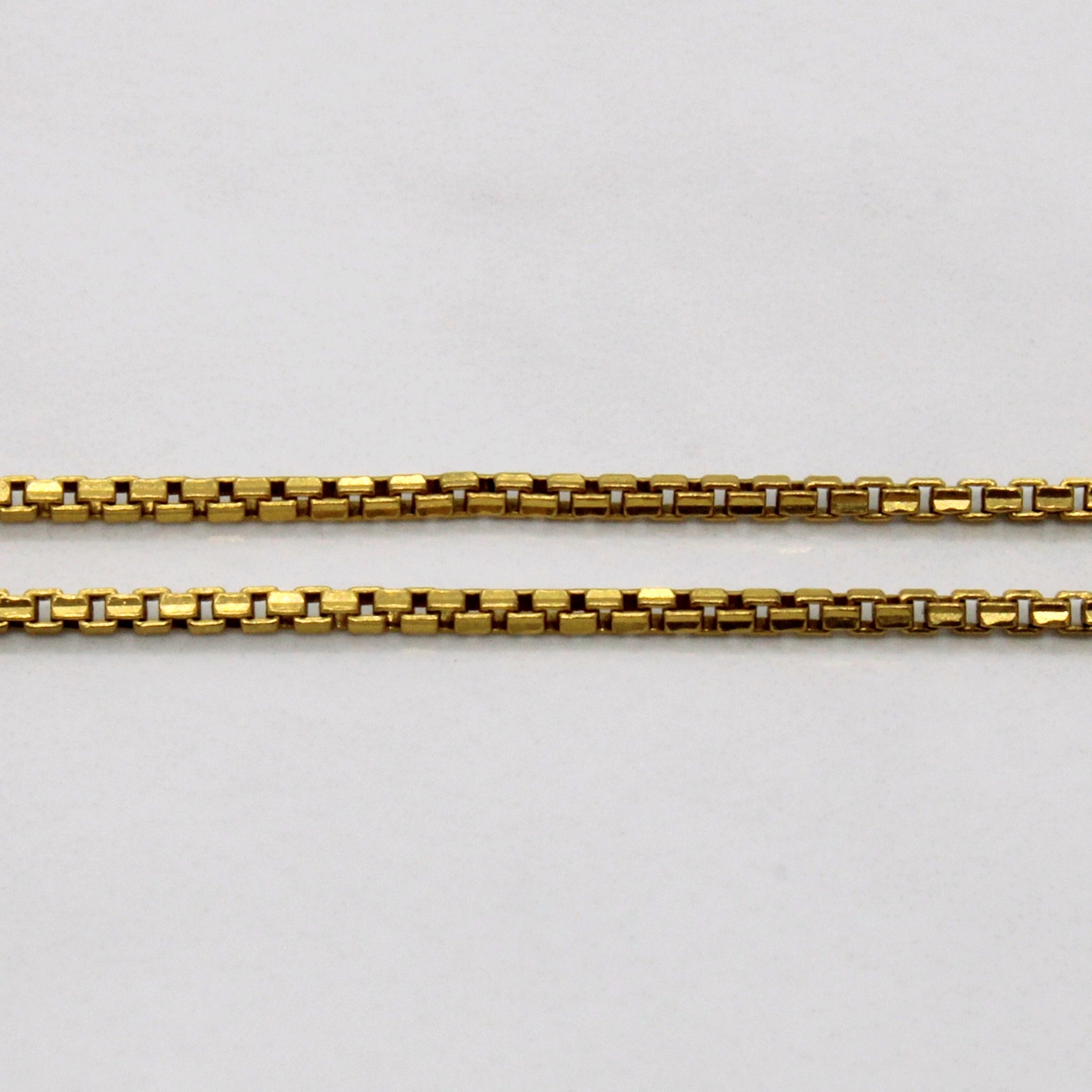 22k Yellow Gold Box Link Chain | 24" |