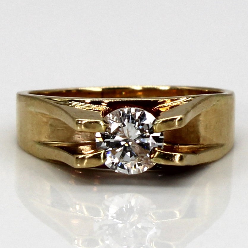 Claw Set Solitaire Diamond Ring | 0.54ct I2 G/H | SZ 4.75 |
