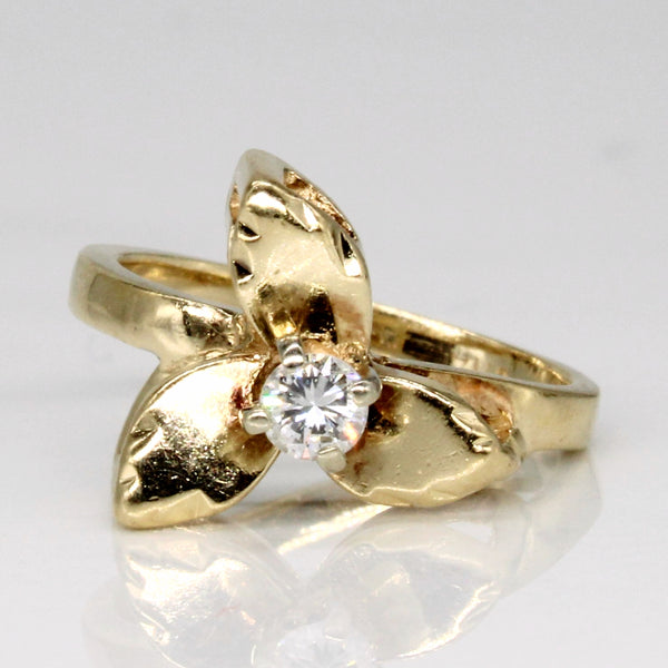 Floral Diamond Ring | 0.11ct | SZ 3.25 |