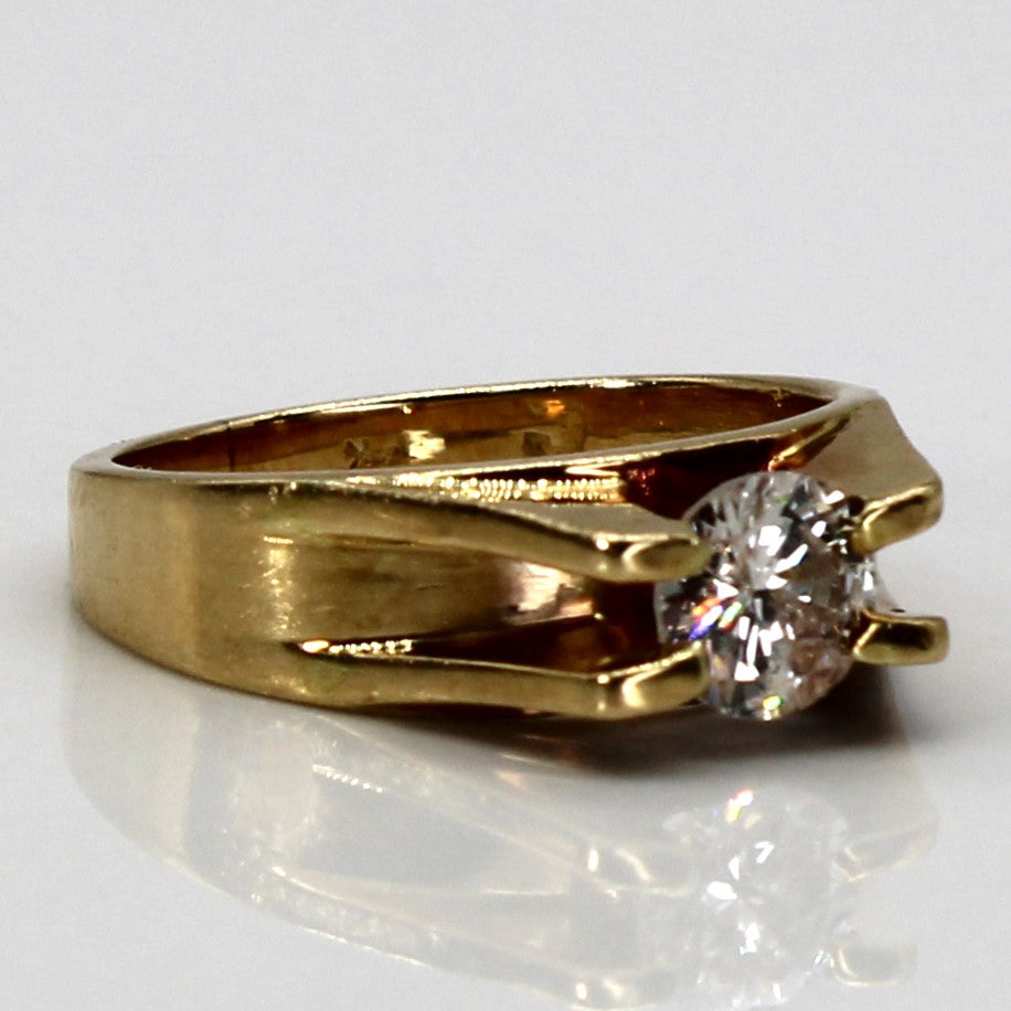 Claw Set Solitaire Diamond Ring | 0.54ct I2 G/H | SZ 4.75 |