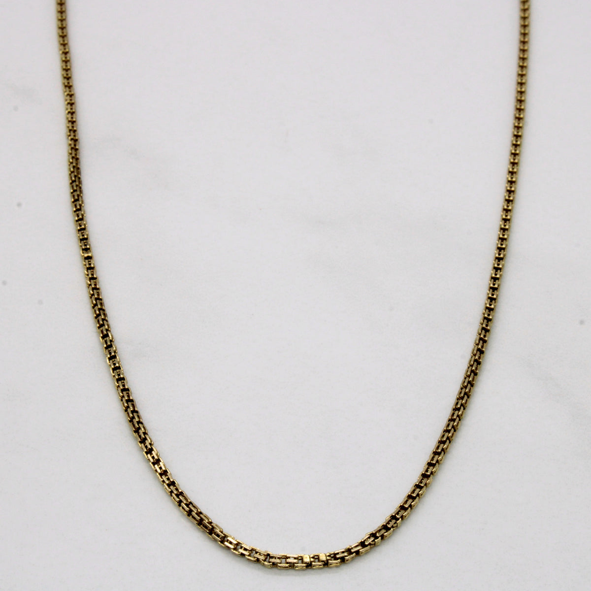 Modified Chain Set 10k Yellow Gold Modified Box Chain | 22