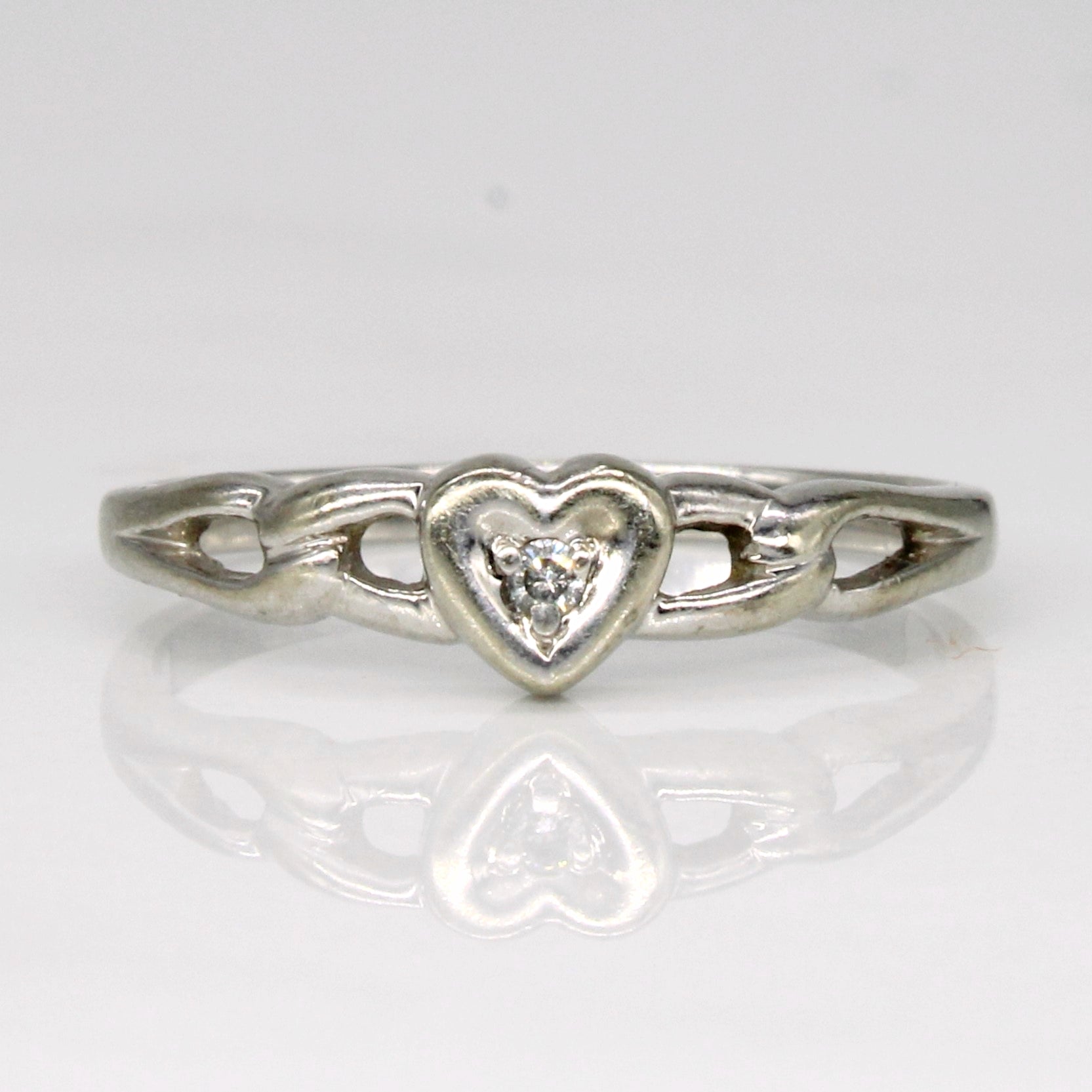 Diamond Heart Ring | 0.01ct | SZ 5.75 |