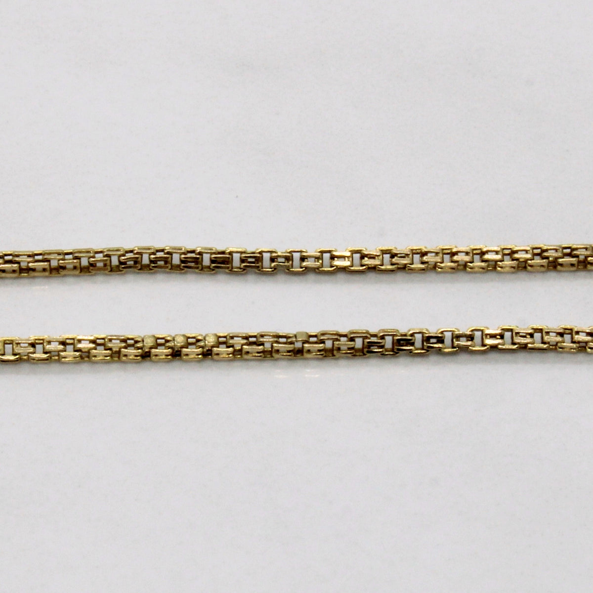 10k Yellow Gold Modified Box Chain | 22