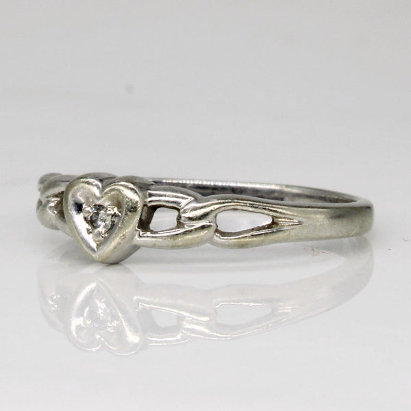 Diamond Heart Ring | 0.01ct | SZ 5.75 |