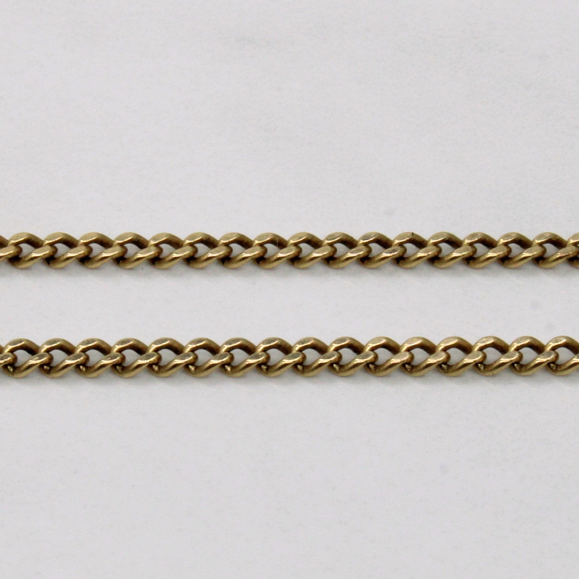 10k Yellow Gold Curb Link Chain | 24