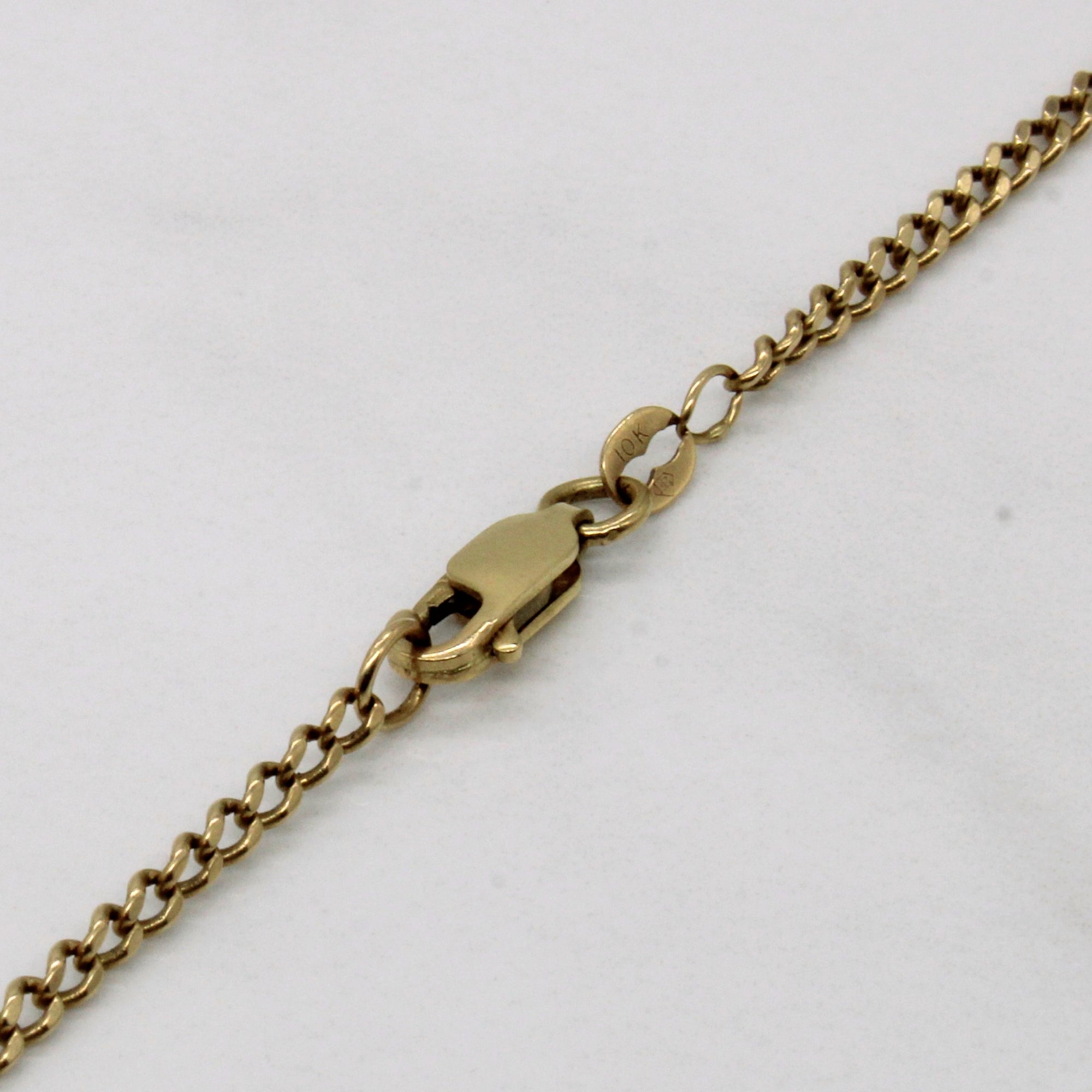 10k Yellow Gold Curb Link Chain | 24