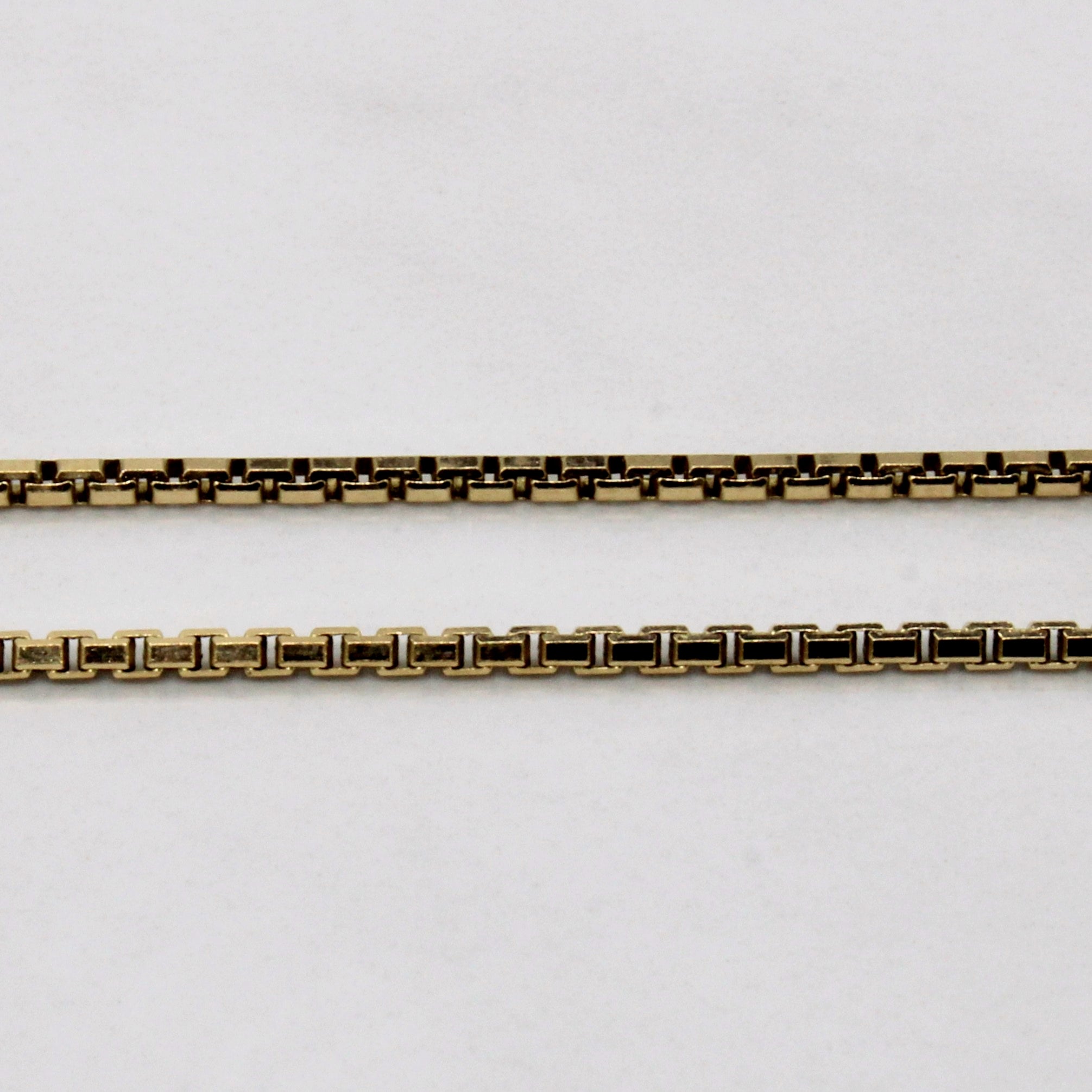 18k Yellow Gold Box Link Chain | 22" |