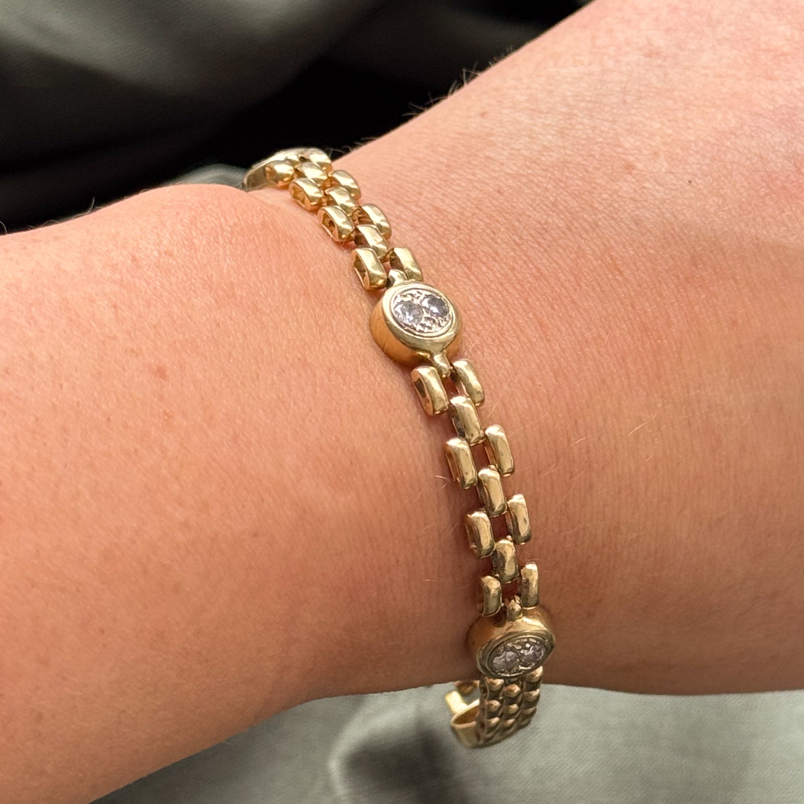 Diamond Panther Chain Bracelet | 0.63ctw | 7.5" |