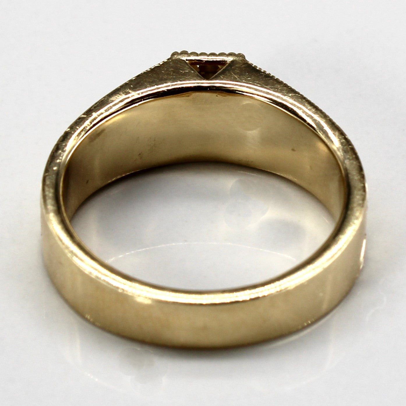 Emerald Cut Champagne Diamond Filigree Ring | 1.03ctw | SZ 8.75 |