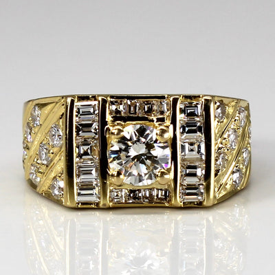 Multi Diamond Yellow Gold Ring | 1.81ctw VS1 H/I | SZ 8.5 |