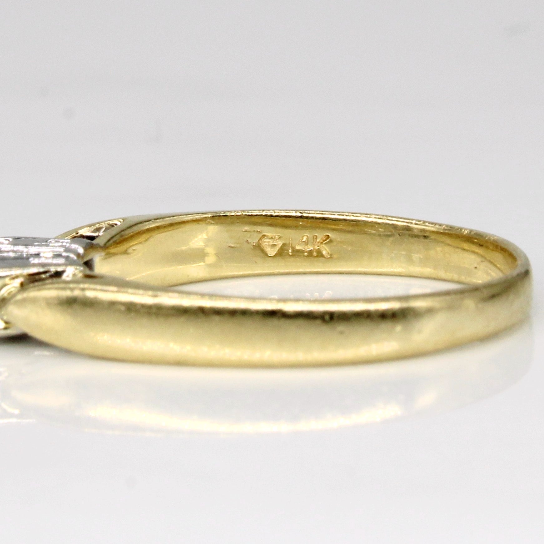 Bague trois diamants | 0,24 ct | Taille 7 | 