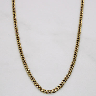 10k Yellow Gold Cuban Link Chain | 26