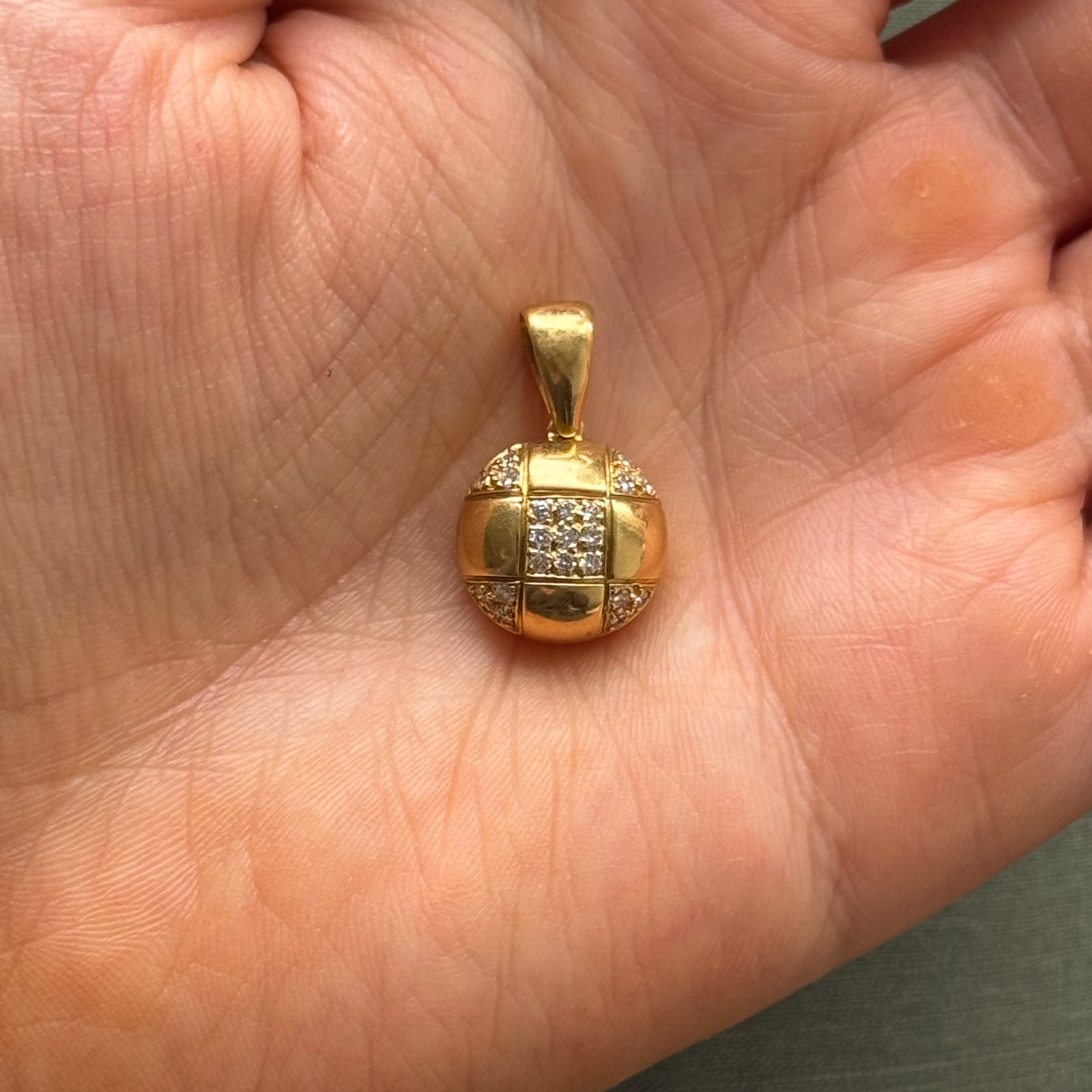 Diamond Half Sphere Pendant | 0.27ctw |