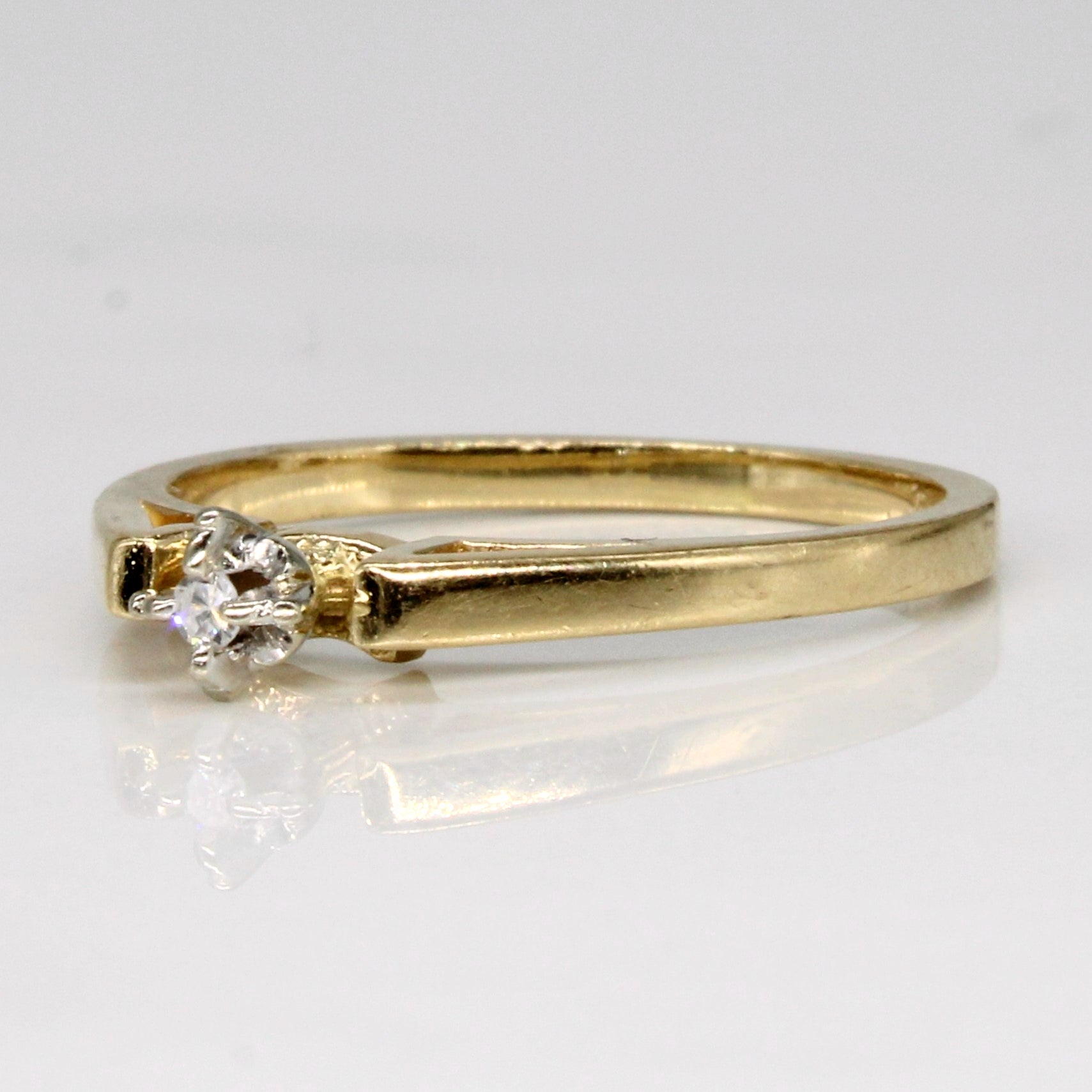 Single Stone Diamond Ring | 0.02ct | SZ 5.75 |