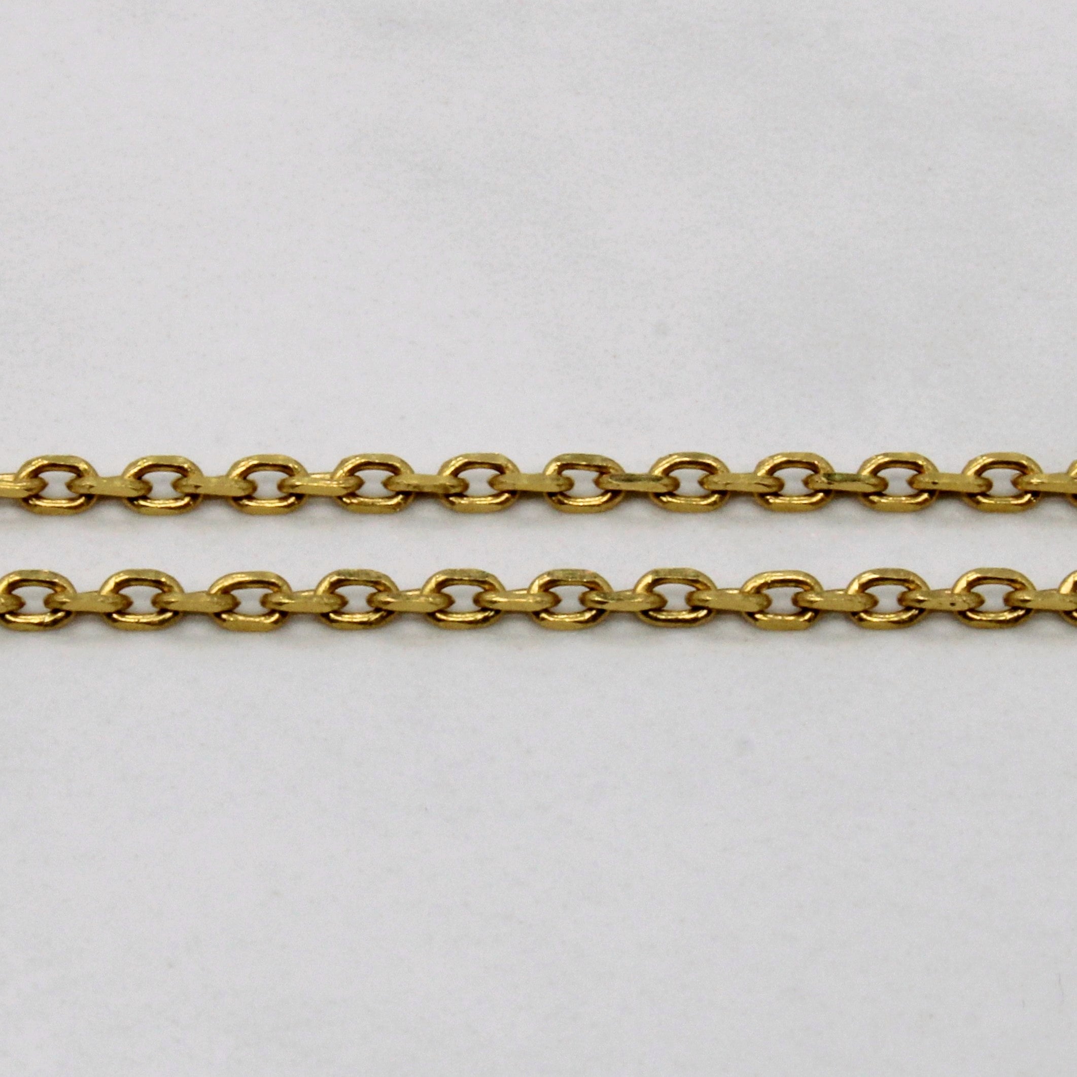 22k Yellow Gold Oval Link Chain | 20" |