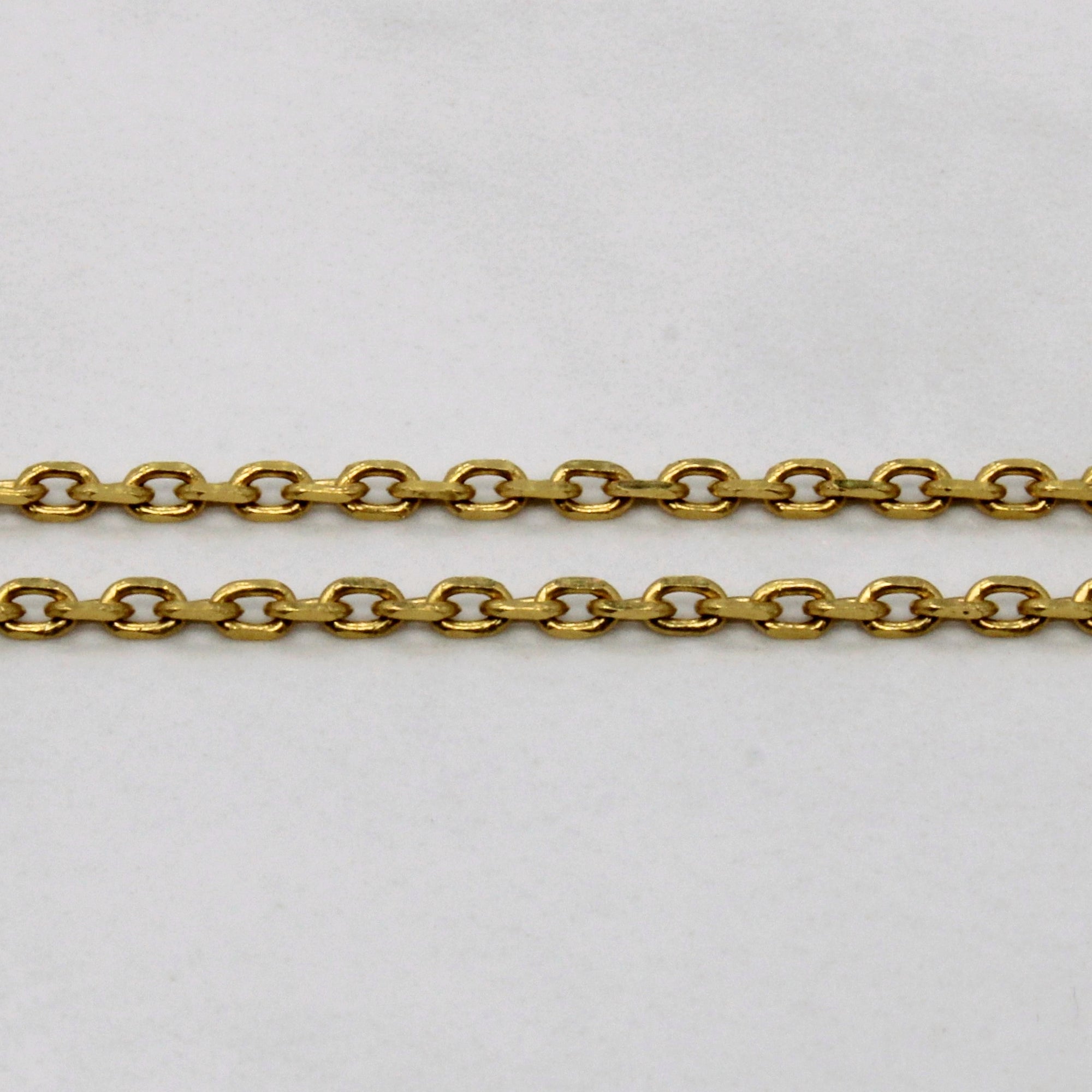 22k Yellow Gold Oval Link Chain | 20