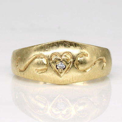 Diamond Heart Ring | 0.01ct | SZ 5 |