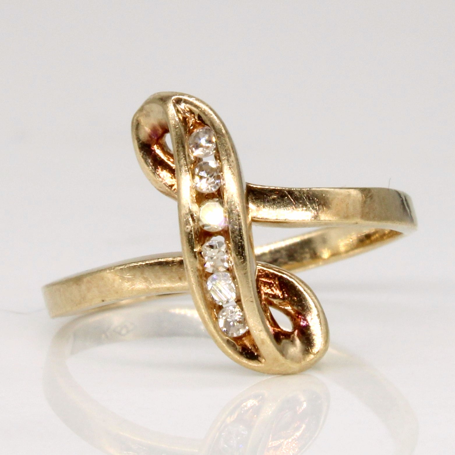 Diamond Waterfall Ring | 0.06ctw | SZ 5.25 |