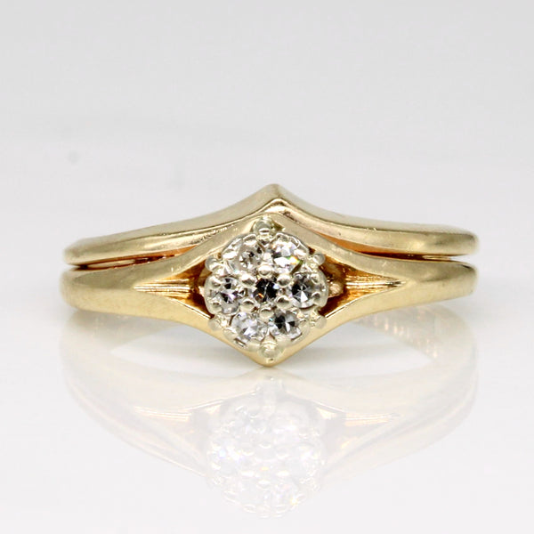 Diamond Cluster Engagement Ring | 0.07ctw | SZ 4.25 |