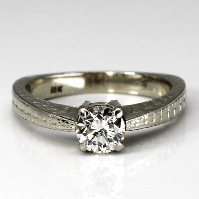 Vintage Diamond Ring with European Shank | 0.68ct SI2 K |SZ 8 |