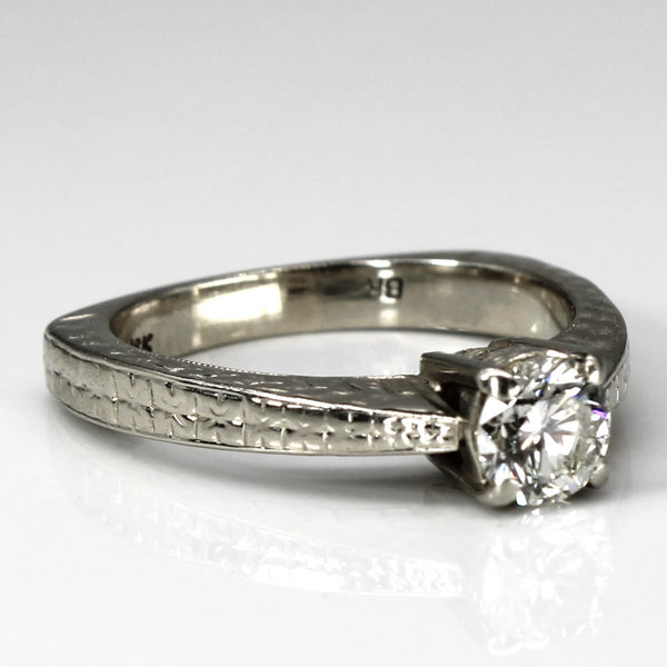 Vintage Diamond Ring with European Shank | 0.68ct |SZ 8 |