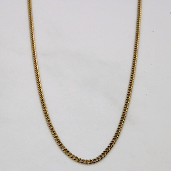 10k Yellow Gold Curb link Chain | 24