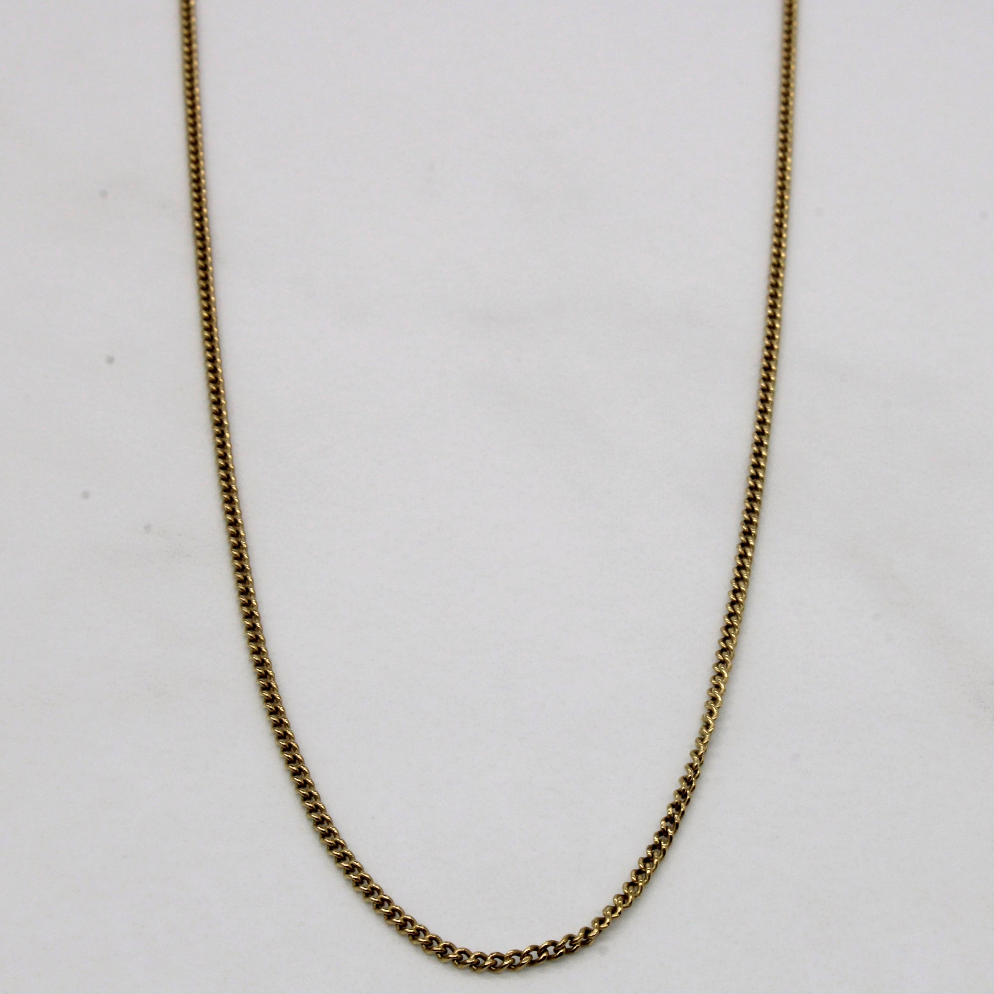 9k Yellow Gold Curb Link Chain | 20
