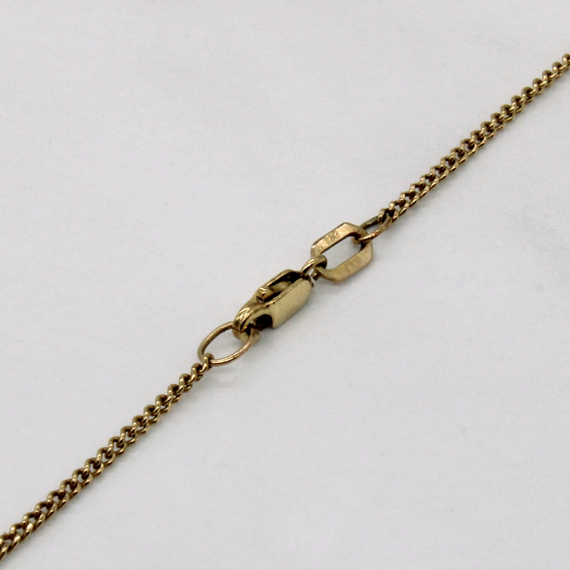9k Yellow Gold Curb Link Chain | 20