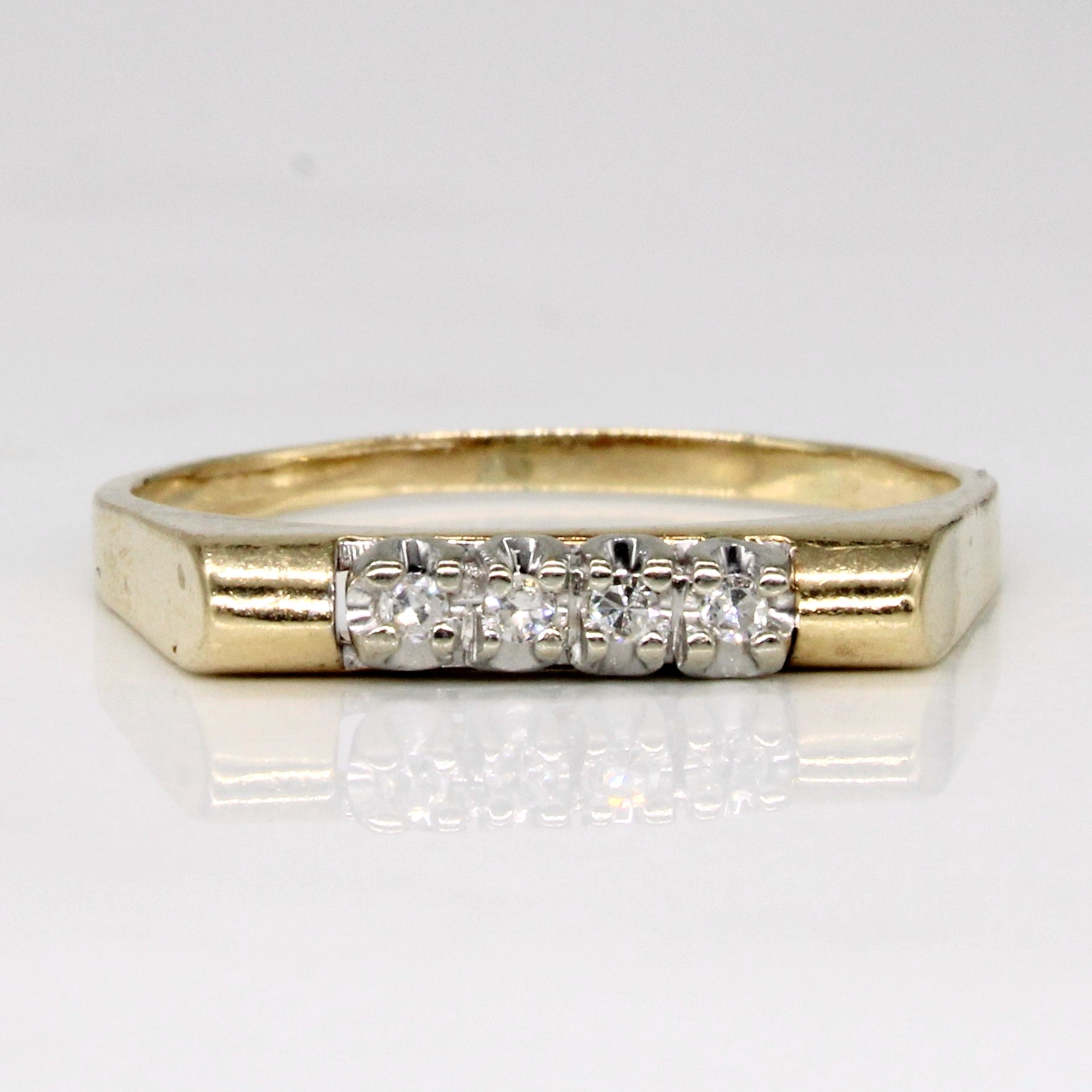 Four Stone Diamond Ring | 0.04ctw | SZ 7.5 |