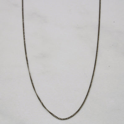 14k White Gold Chain | 19