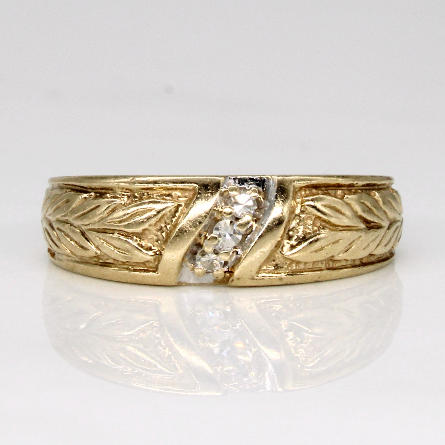 Bague cascade de diamants | 0,03 ct | Taille 5,25 | 