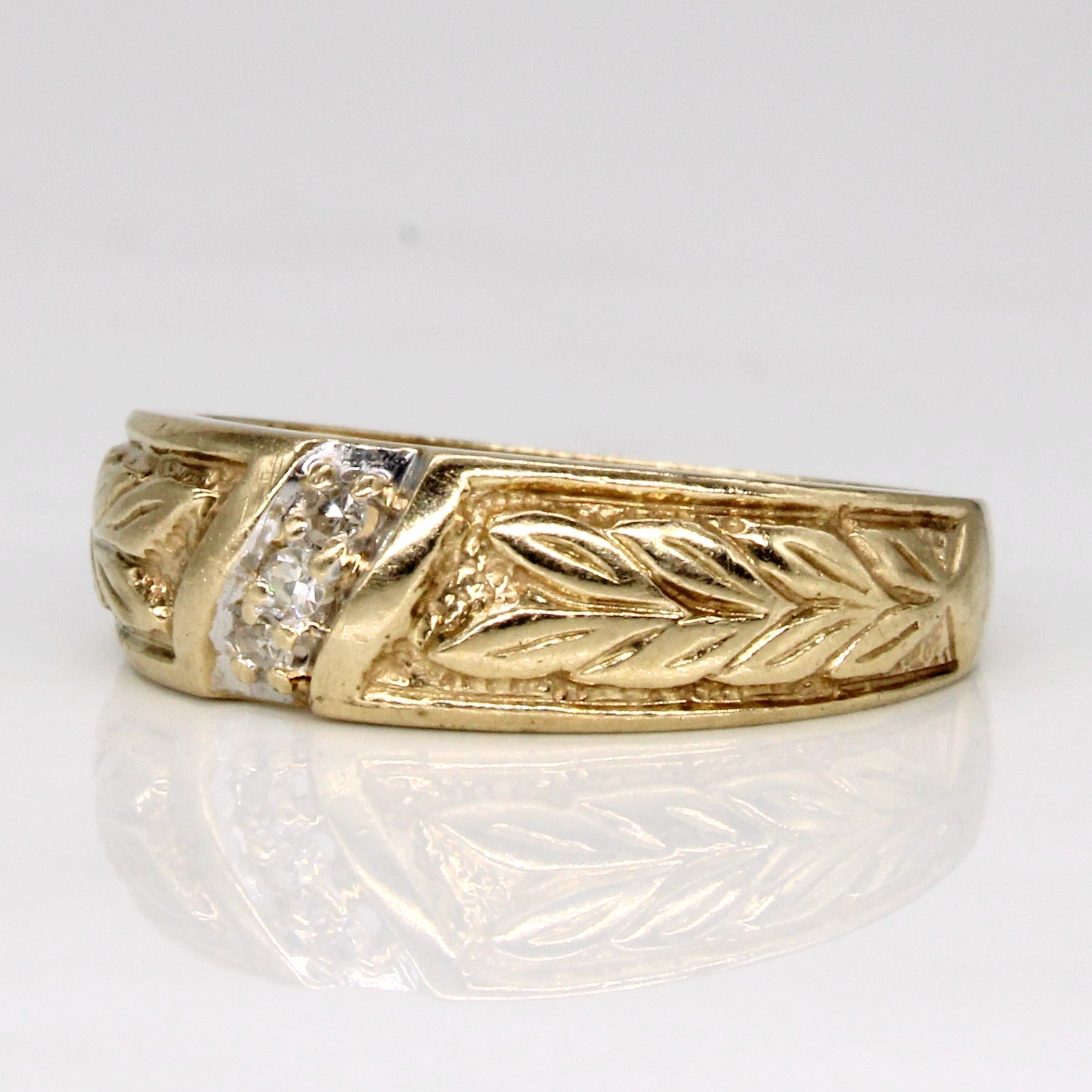 Bague cascade de diamants | 0,03 ct | Taille 5,25 | 