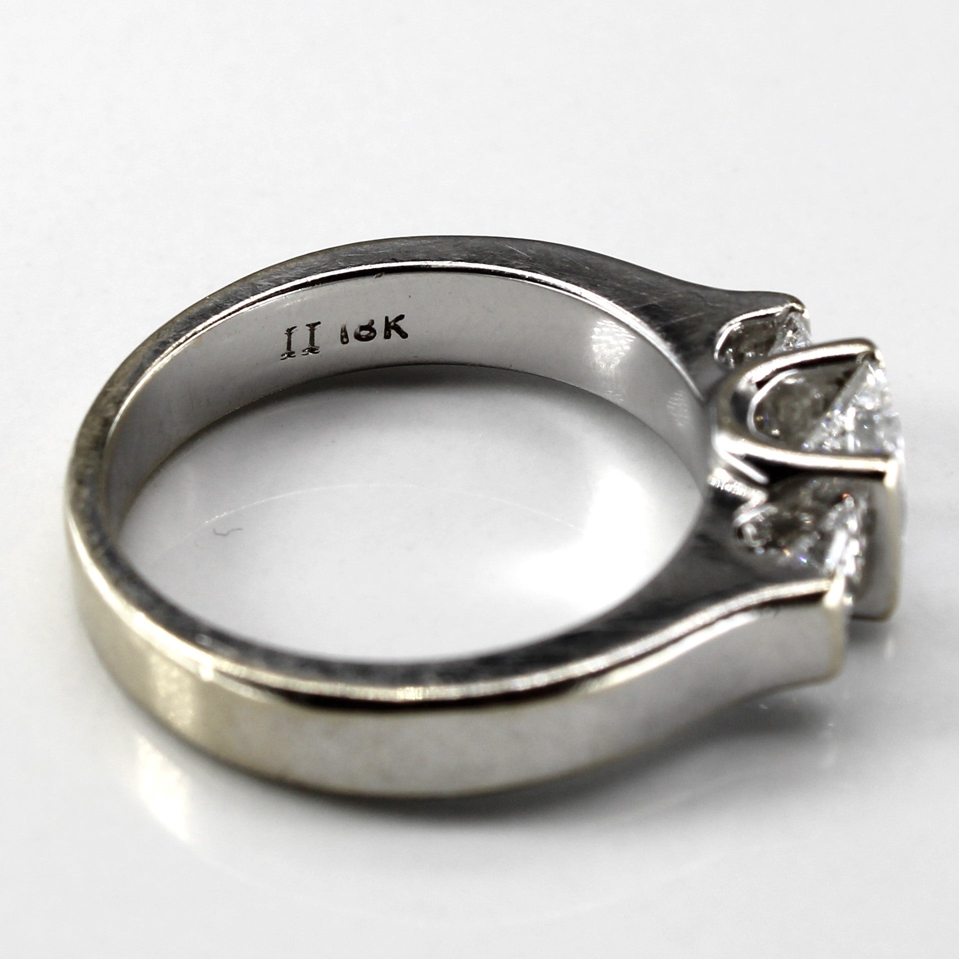 Three Stone Princess Diamond Ring | 1.20ctw VVS2 F/G | SZ 7 |