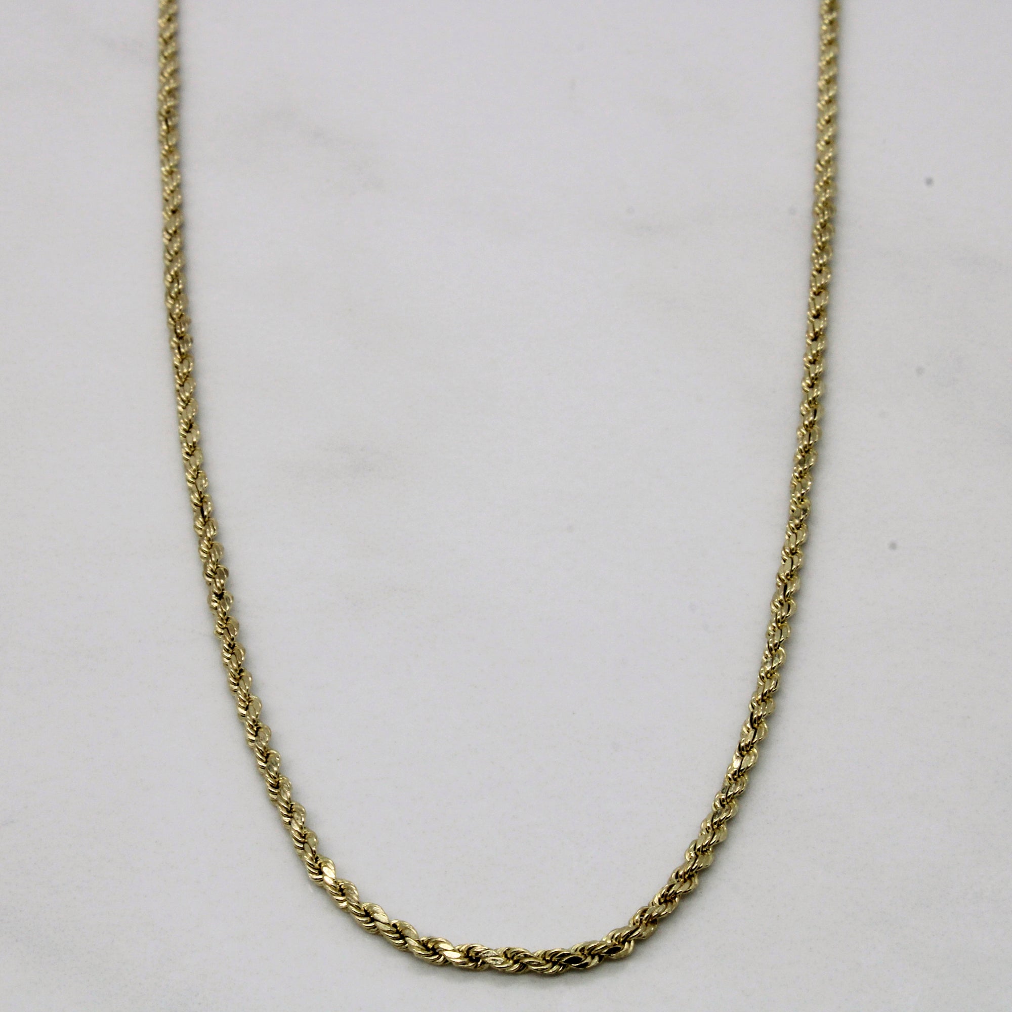 10k Yellow Gold Rope Chain | 18